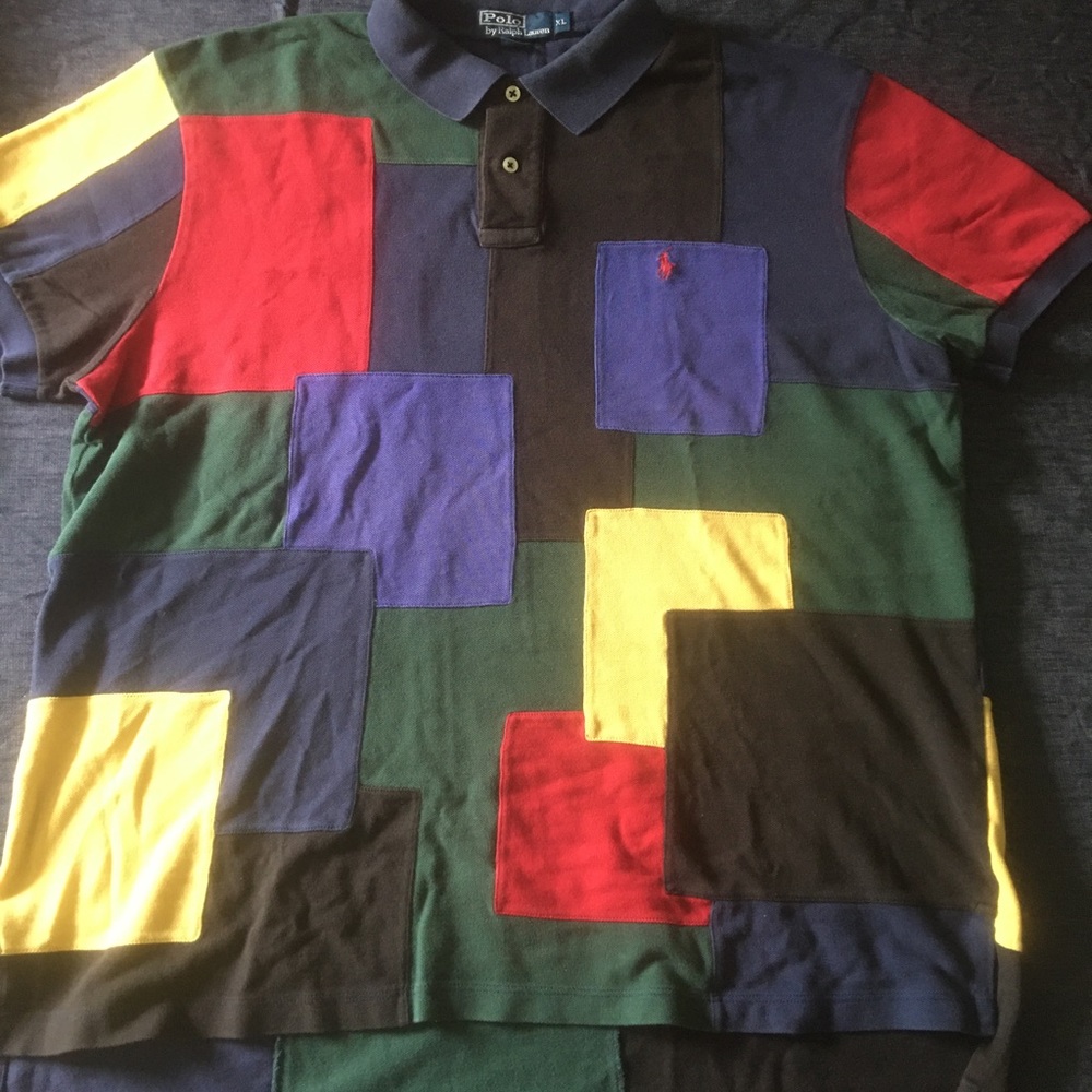 Polo Ralph Lauren patchwork polo shirt